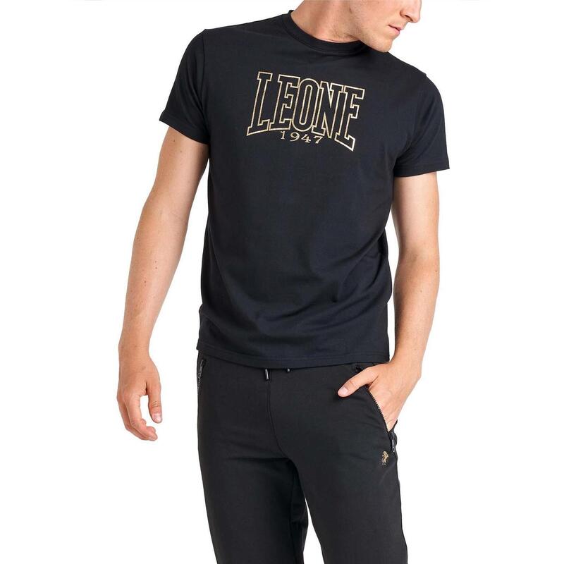 T-shirt a maniche corte da uomo logo grande Gold Edition