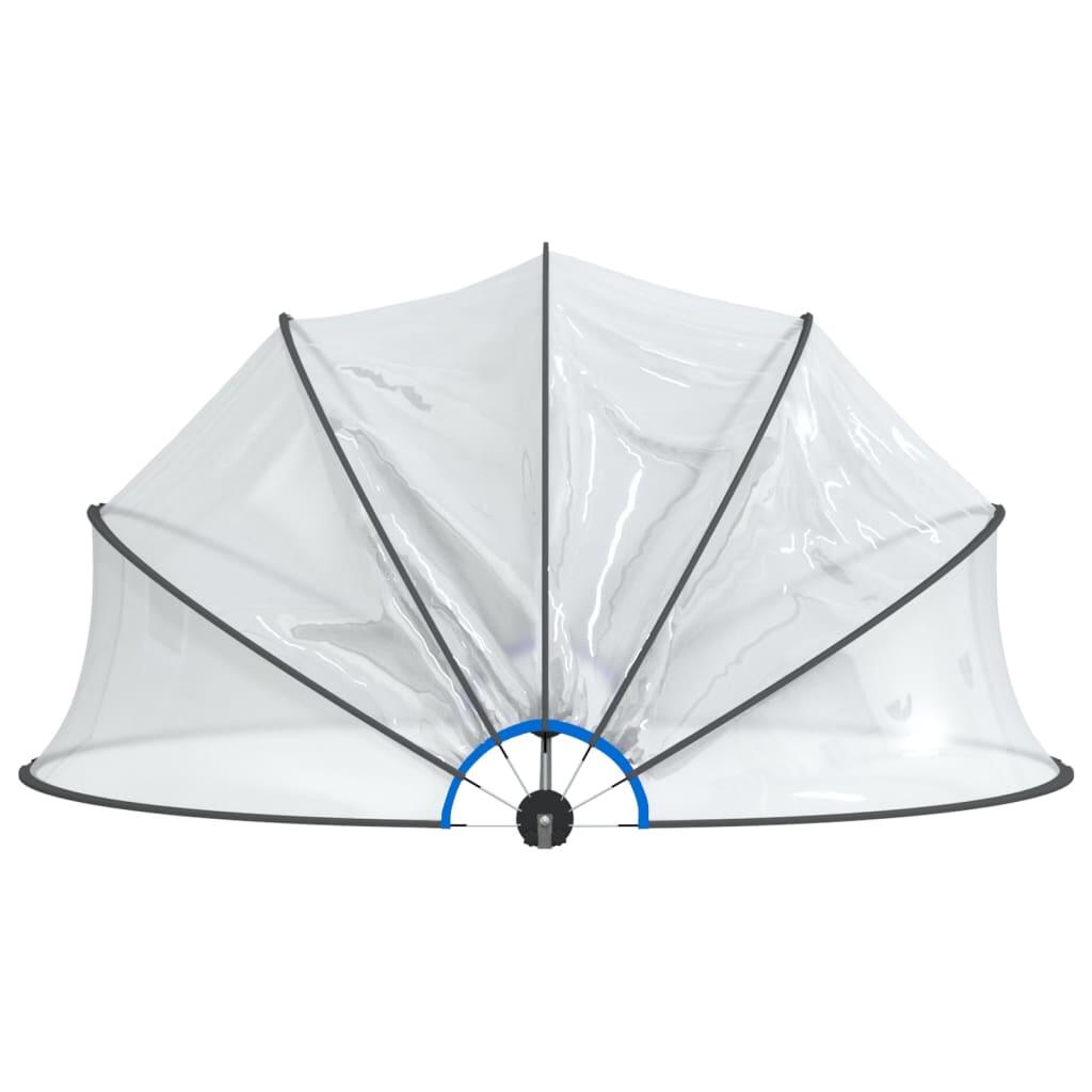 Cúpula de piscina redonda 406x203 cm PVC 4/5