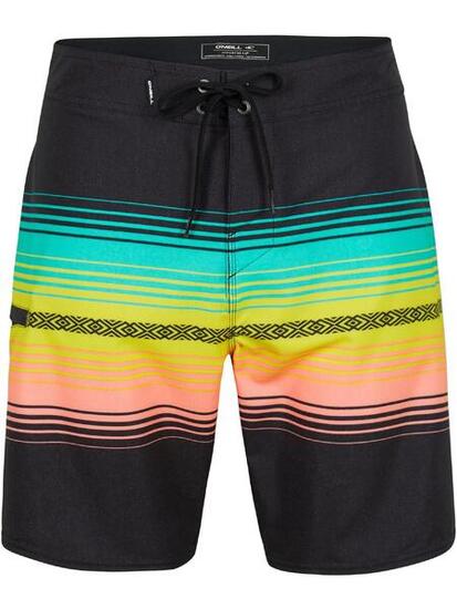 Badehose Heat Stripe Line 19'' Boardshorts Herren - Schwarz