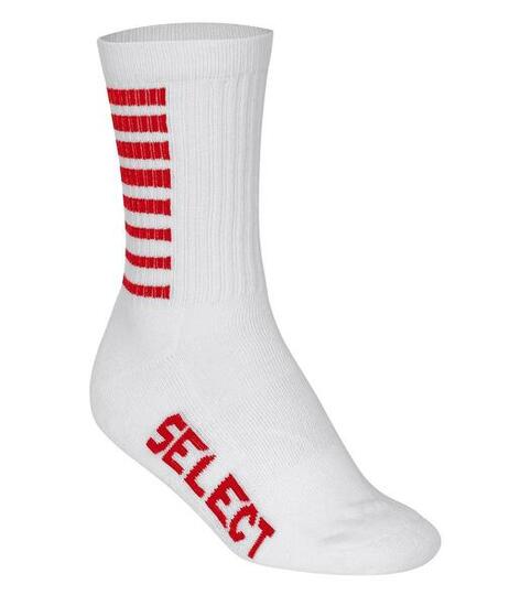 SELECT Chaussettes BASIC Blanc-Rouge