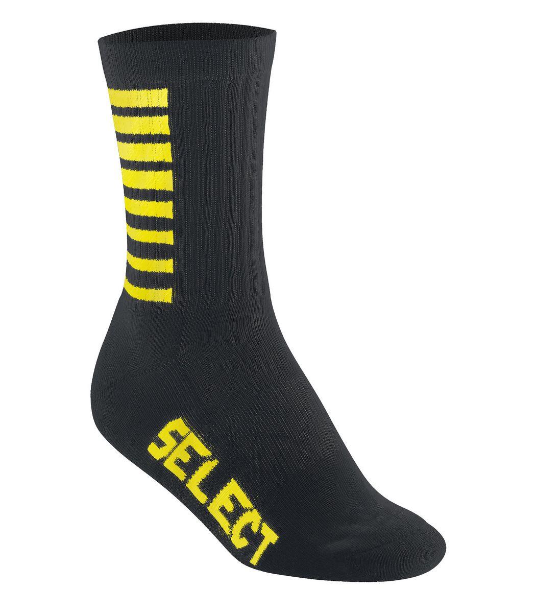 SELECT Chaussettes BASIC Noir-Jaune 1/1