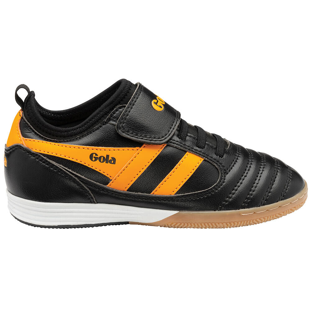 GOLA Kids' Ceptor TX QF Microfibre Black/Sun Football Trainers