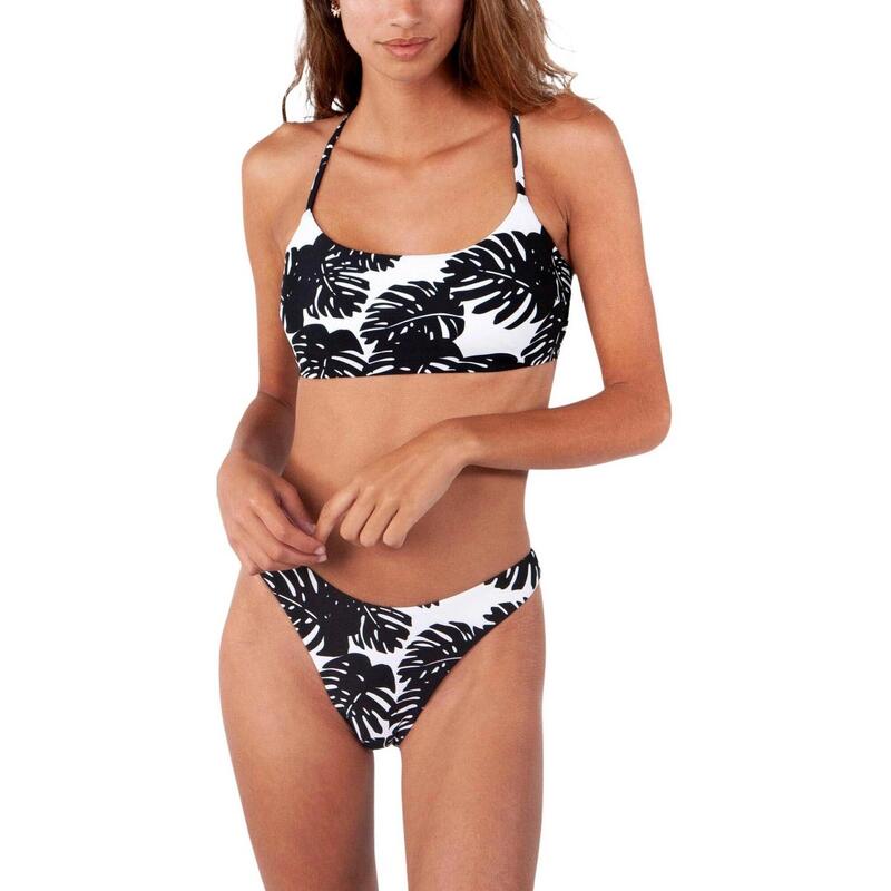 Banksia Crop Top női bikini felső - fekete