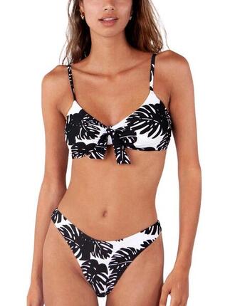 Bikini Oberteil Banksia Crop Damen - Schwarz