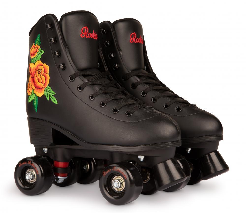 Rosa Quad Roller Skates - Black/Multi 1/5