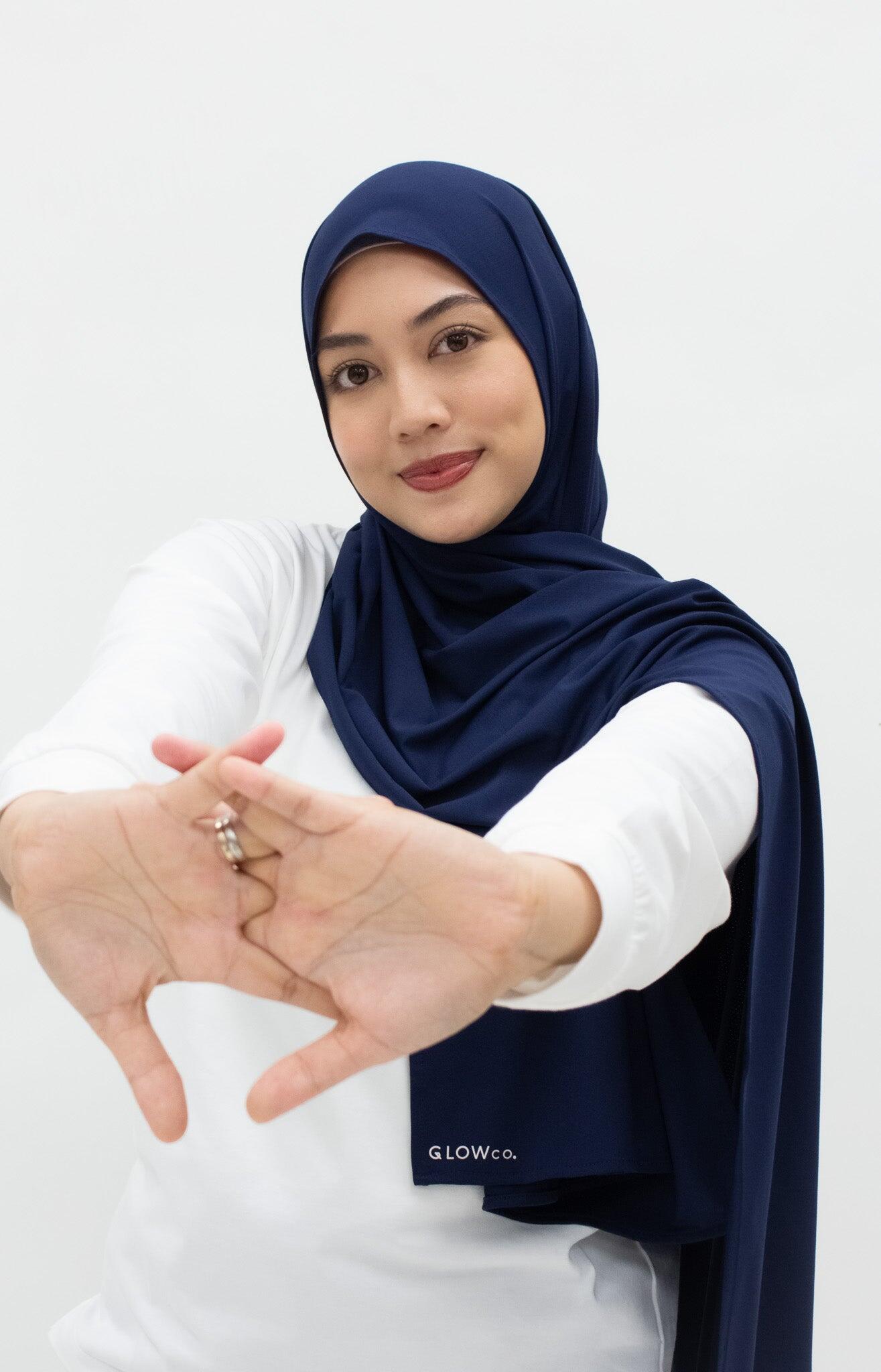 Hijab Women Wrap Shawl - Midnight blue