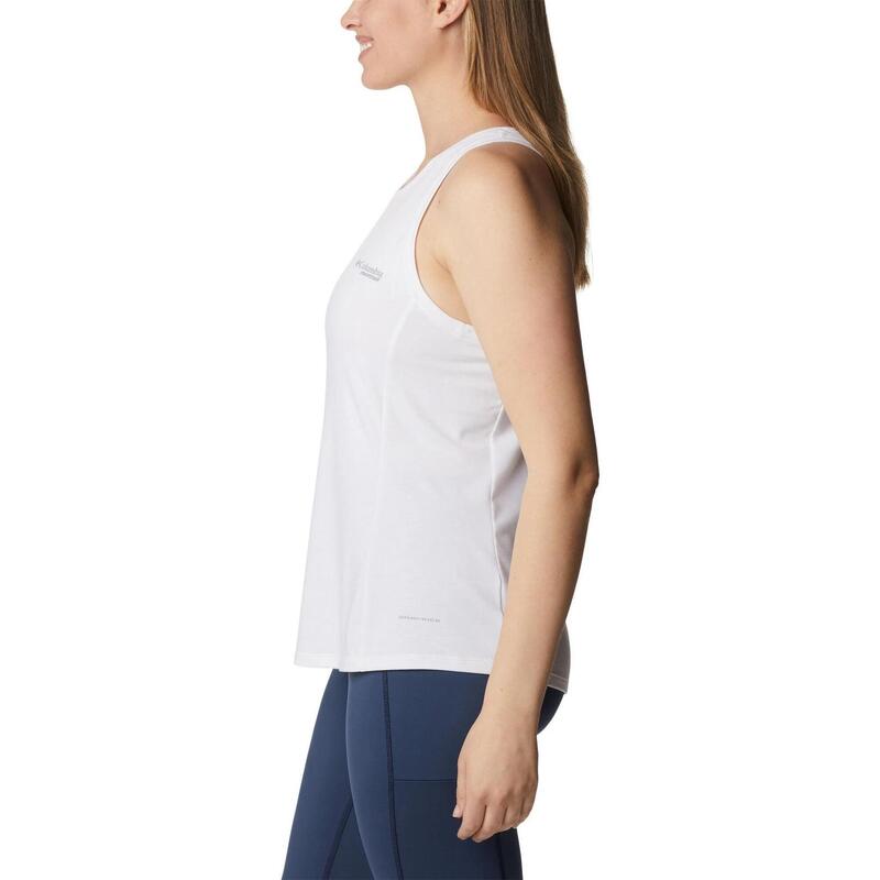 Tricou pentru sport, cu maneci scurte W Endless Trail Running Tank - alb femei