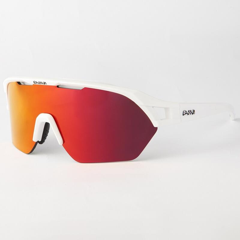 Gafas Glen blanco lente rojo revo ciclismo Blanco EASSUN