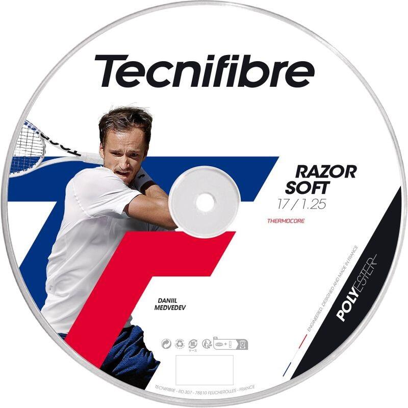 Naciąg tenisowy Tecnifibre Razor Soft szpula 200 m. black 1,30 mm