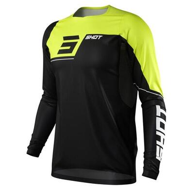Maglia a Manica Lunga Shot Revolt Nero/Giallo