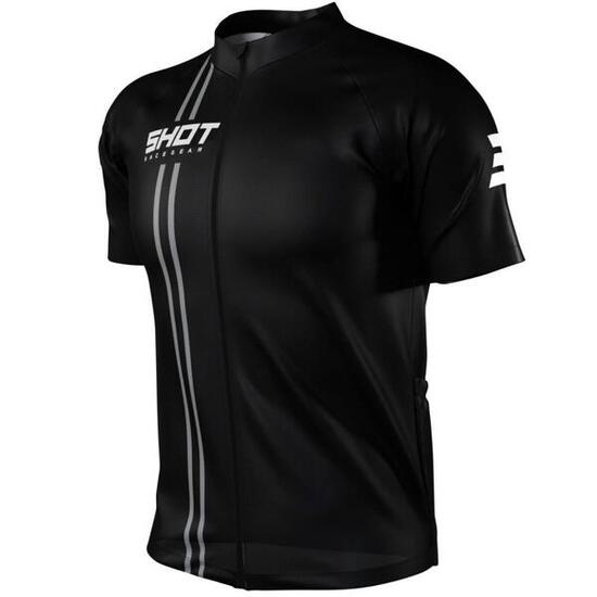 Maglia Maniche Corte Ciclismo su strada Shot Unlimited Zip Nero