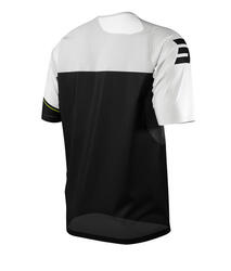 Maillot Manches Courtes Shot Revolt Noir/Blanc Enfant