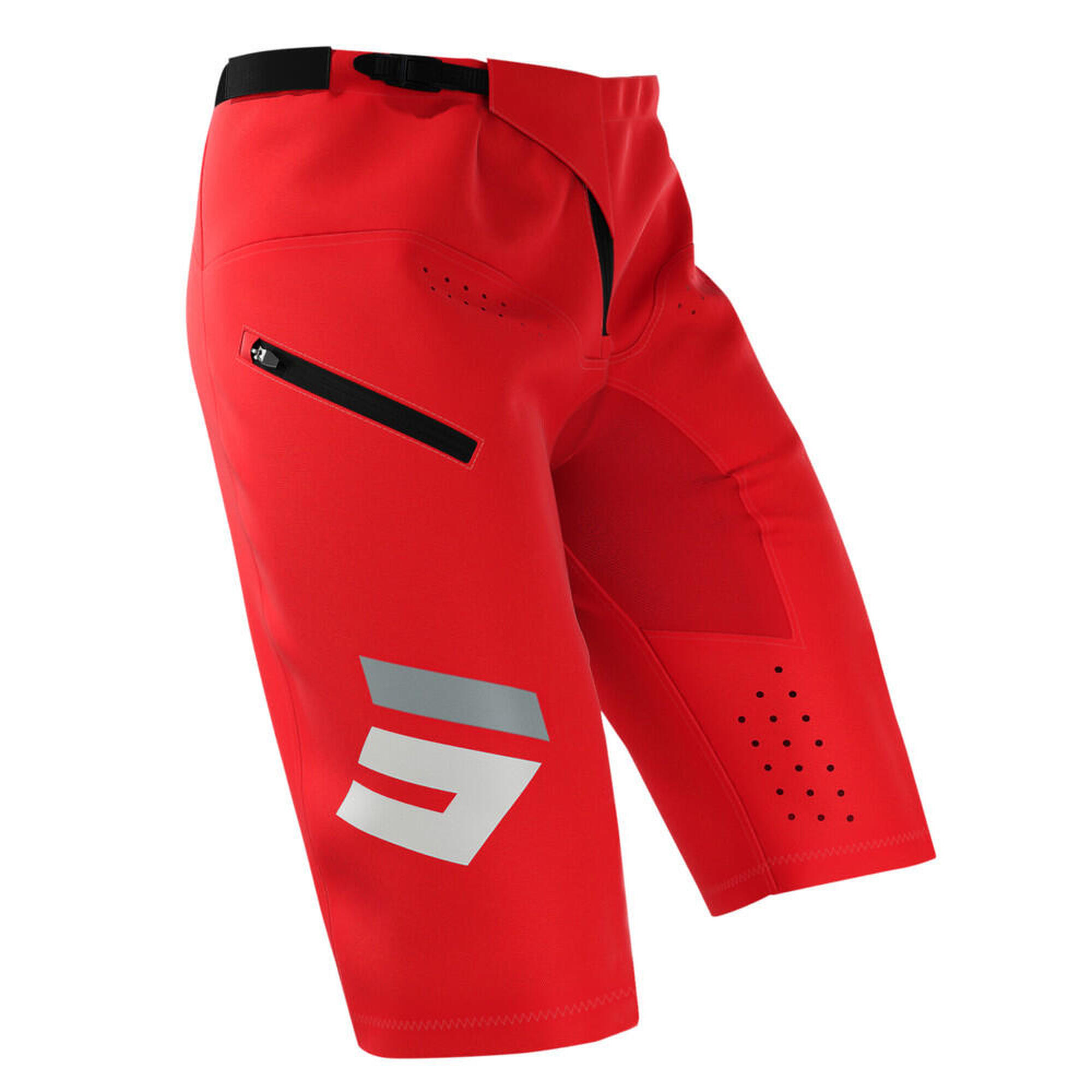Shot Race Gear - Short Shot Rogue Revolt Rouge - Short - Blanc|noir|rouge - 34 2xs - Decathlon