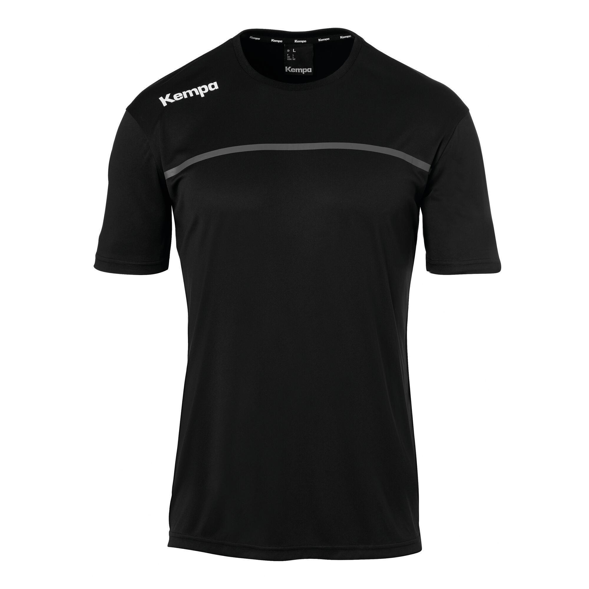 Kempa - T-shirt Kempa Emotion 2.0 Poly - T-shirt Manches Courtes - Blanc|noir - 4 À 6 Ans - Decathlon