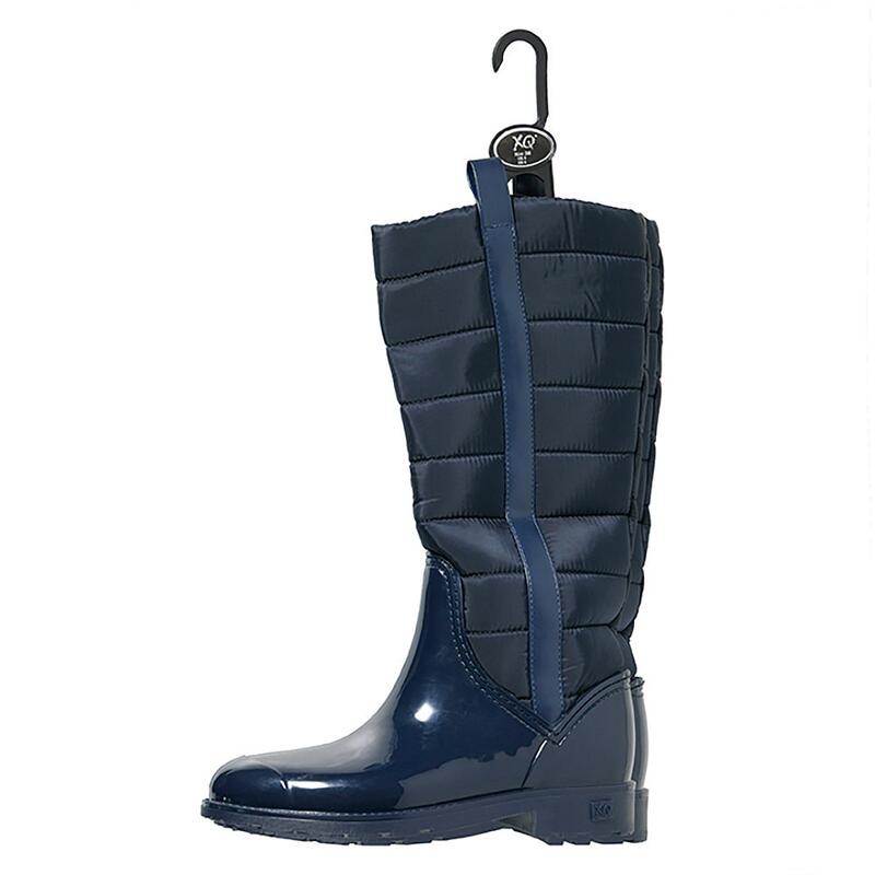 XQ | Bottes de pluie femme | Fashion | Caoutchouc | Bleu | Taille 37 | Bottes de