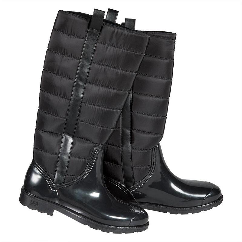 XQ | Bottes de pluie femme | Fashion | Caoutchouc | Noir | Taille 41 | Bottes de