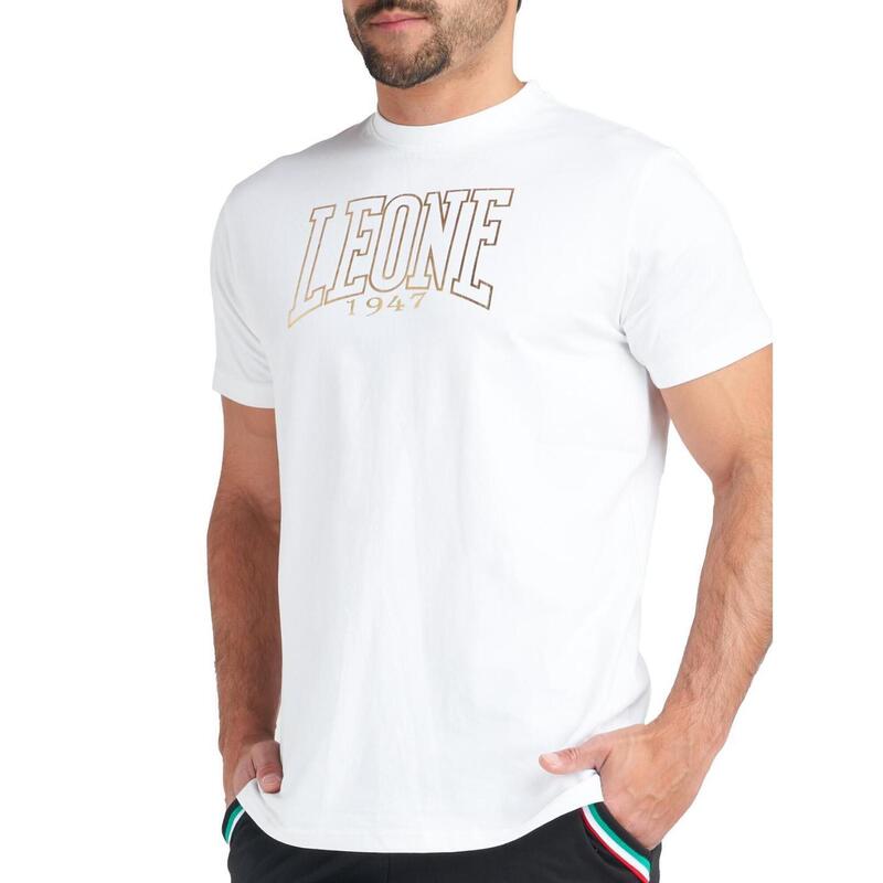 Tricou pentru bărbați cu mânecă scurtă cu logo mare Gold Edition