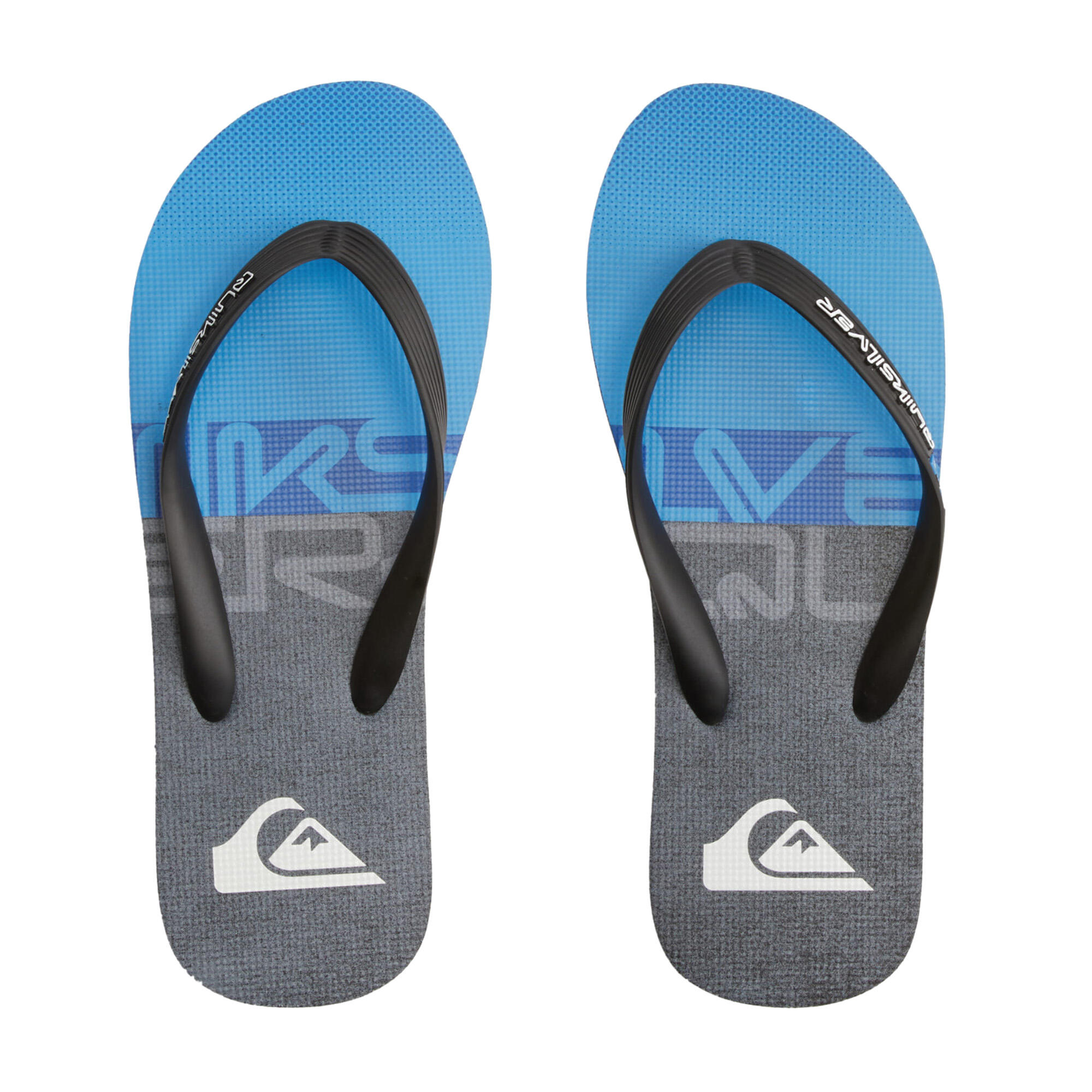 Quiksilver - Tongs Quiksilver Molokai Wordblock Pour Hommes - Tongs - Bleu|gris - 41 - Decathlon