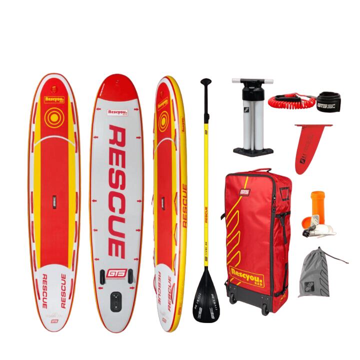 Opblaasbaar SUP-Board Paddle RESCUE MALIBU 12.0 x 31‘ Premium Kwaliteit