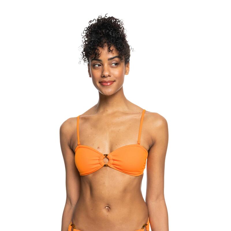 Roxy Color Jam Bandeau Swimsuit Top