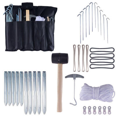 Tent accessoires montage set 34 stuk haringen vervanging camping voortent luifel