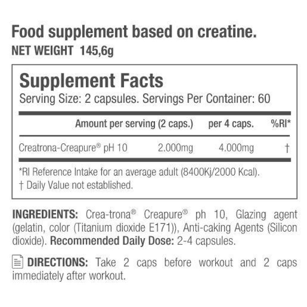 Creatina KR2 Crea-Trona 120 Caps  - Starlabs 2/2