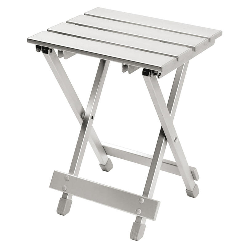 Mini taburete plegable de aluminio Mesa camping pesca Asiento