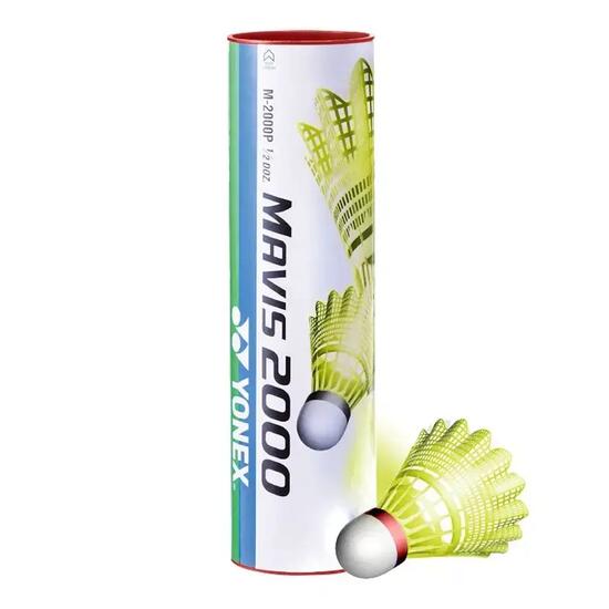 YONEX Mavis 2000 Y fast 6pc badminton shuttlecocks.