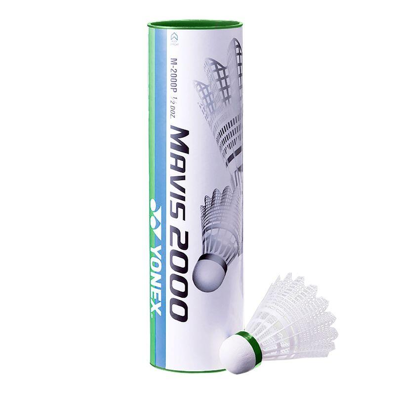 Yonex Mavis 2000 Lanzaderas Lentas De Bádminton 6 Uds. Branco Verde da Decathlon