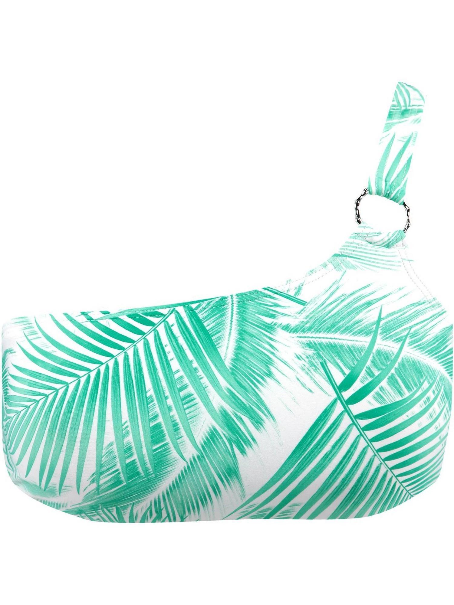 Bikini mujer Palmsy One Shoulder Top verde 4/4