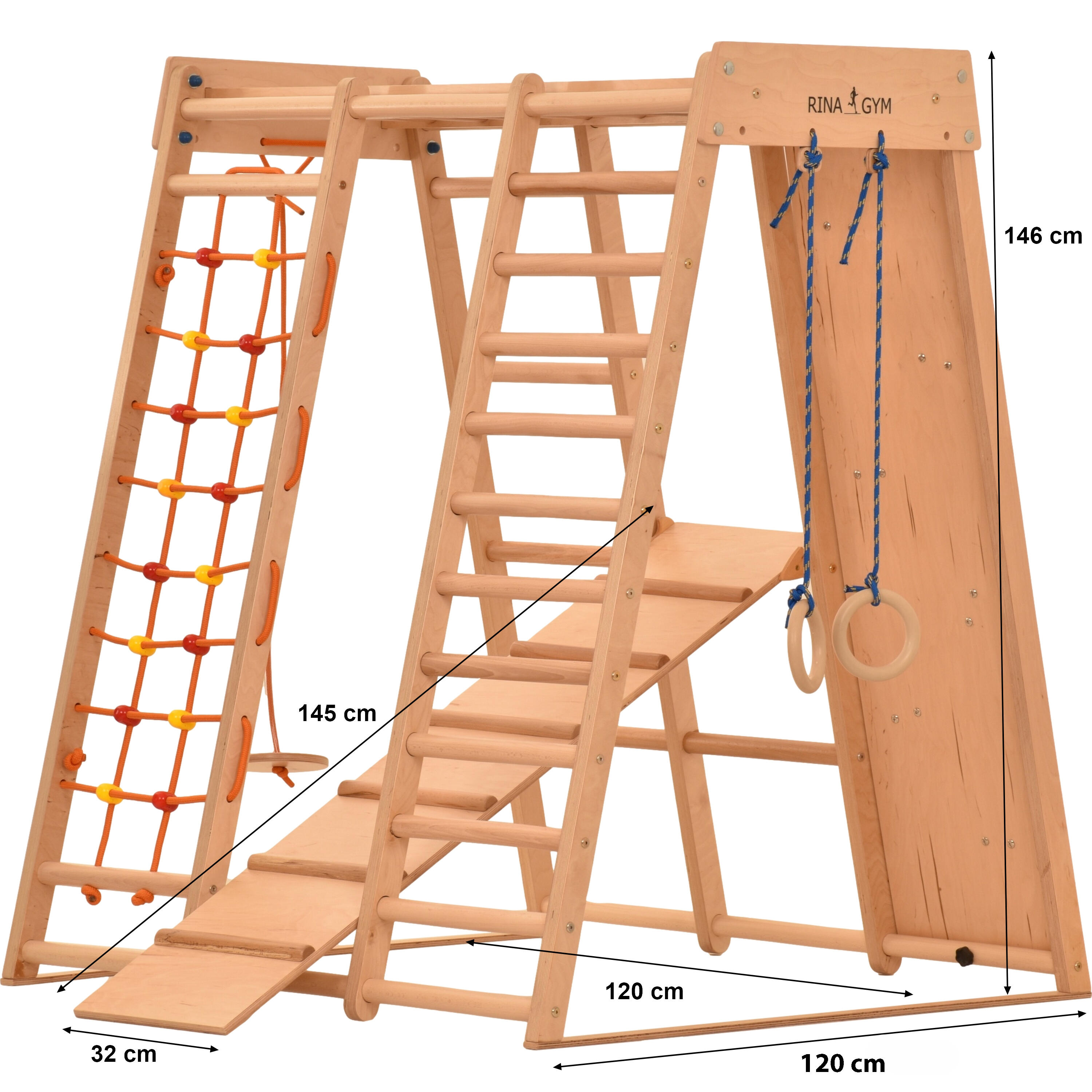 Strutture Multifunzionali di Arrampicata per Bambini Rinagym (3) 2/7