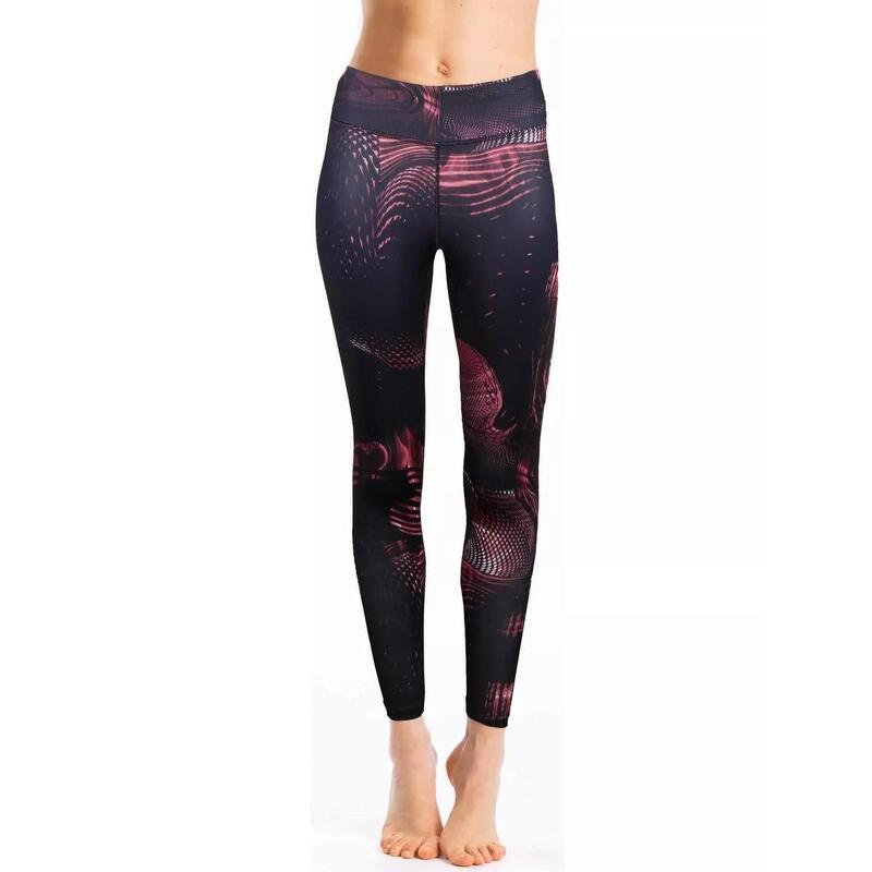 Leggings Print női sportnadrág - fekete