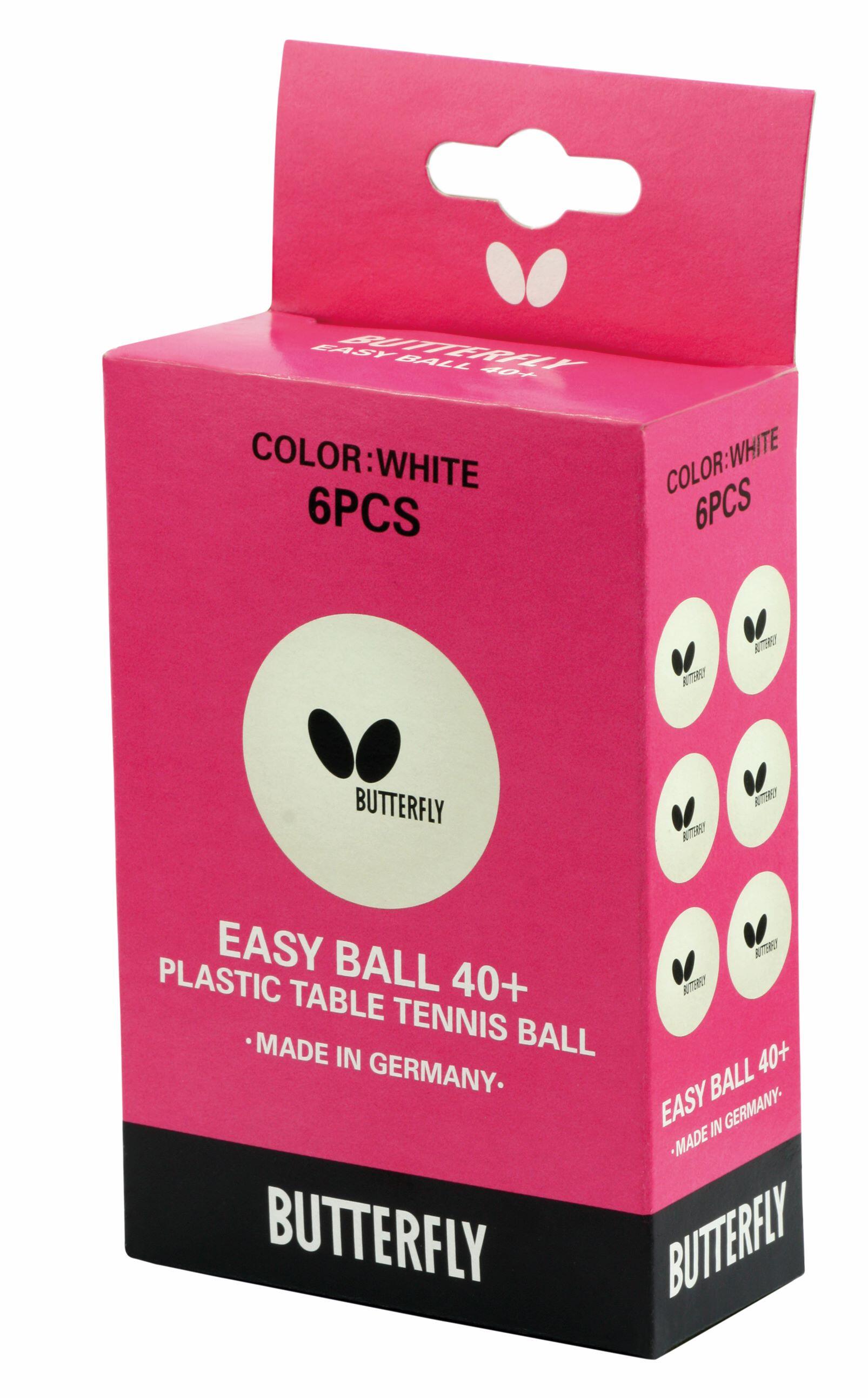 Butterfly Plastic Easy Ball 40+ Table Tennis Ball 1/4