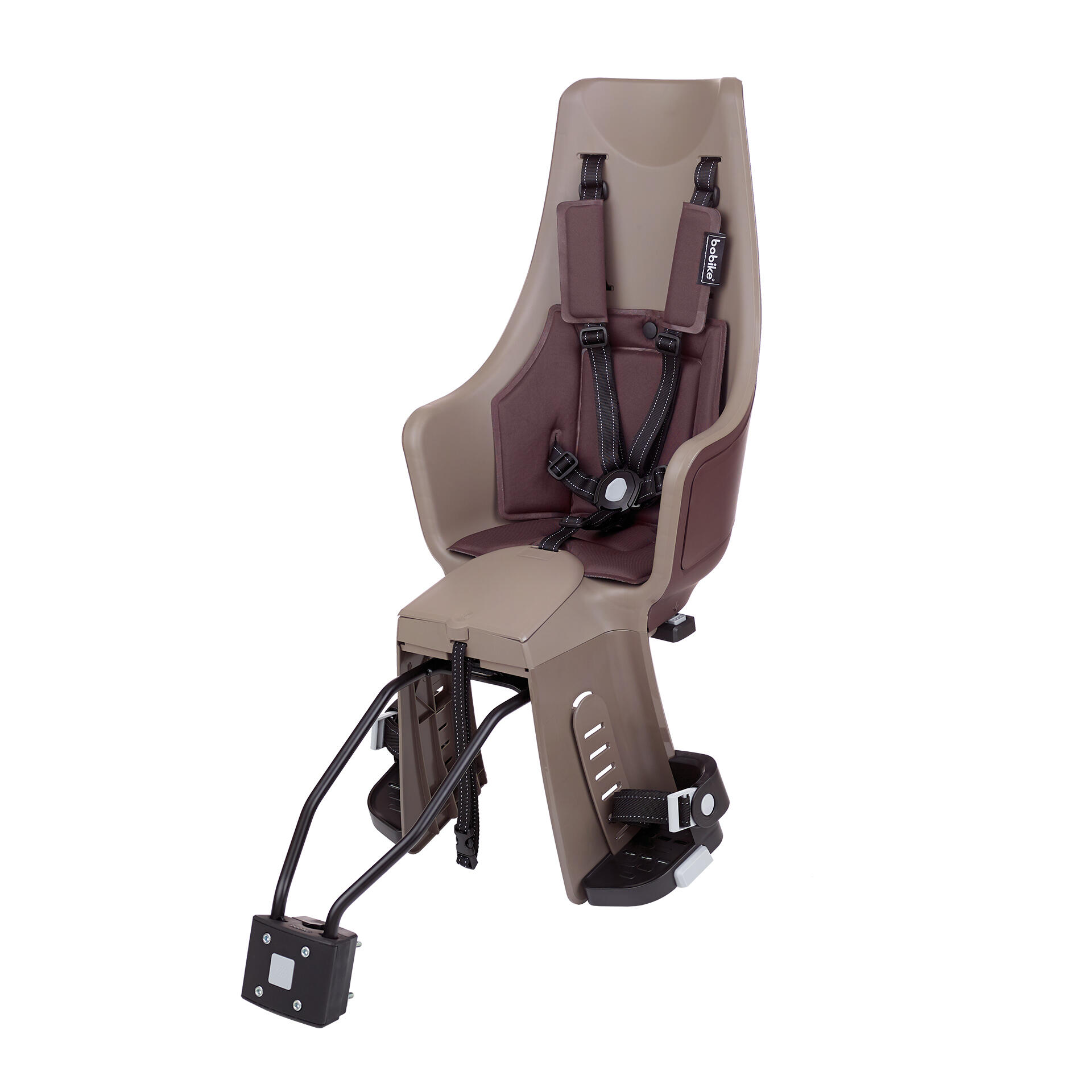 BOBIKE Fahrradrücksitz Exclusive Maxi Plus für Rahmen Kaffeebraun