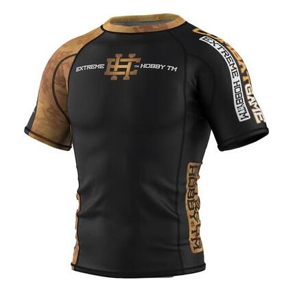 Rashguard homme à manches courtes pour le MMA GOLDEN WARRIOR