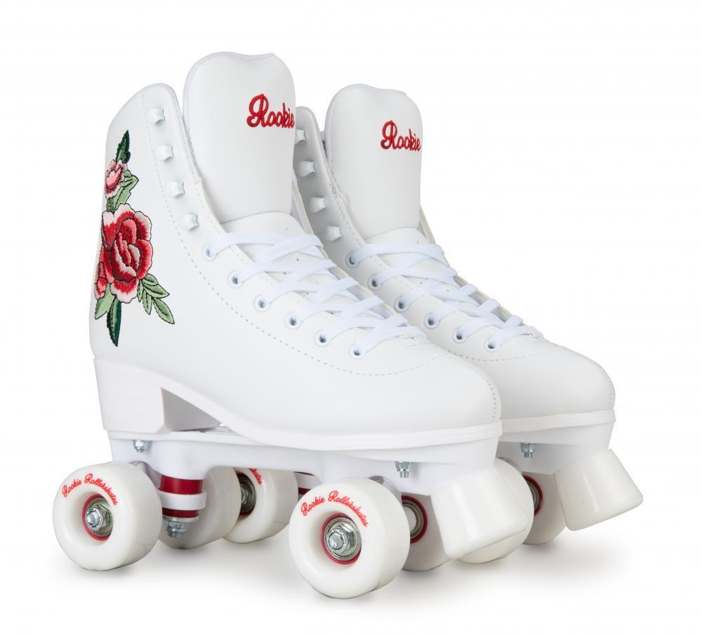 Rosa Quad Roller Skates - White/Multi 1/5