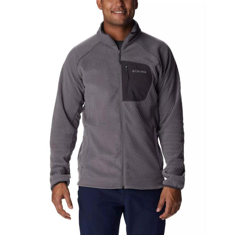 Pulover polar M Outdoor Tracks Full Zip - gri barbati