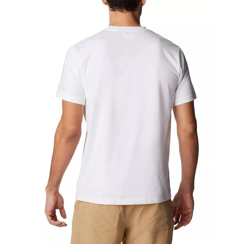 Sun Trek V-Neck Short Sleeve Shirt Męska koszulka z krótkim rękawem - Biały