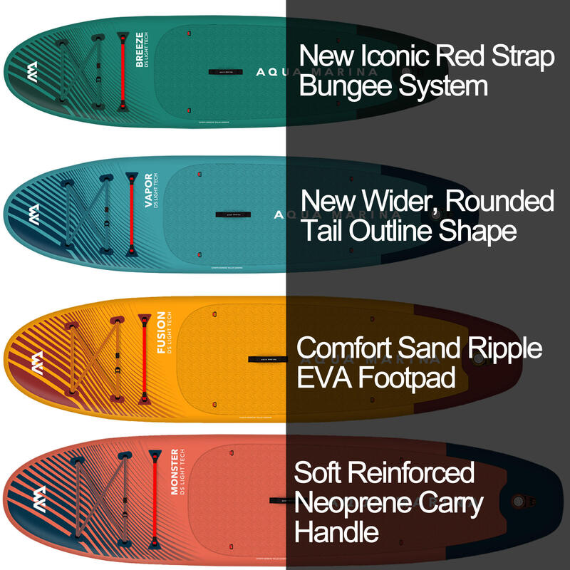 AQUA MARINA BREEZE 9'10" SUP Board Stand Up Paddle aufblasbar Surfboard Paddel