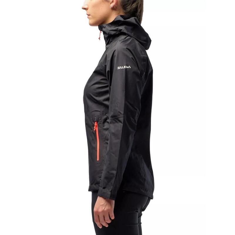 Regenmantel Puez (Aqua 3) Ptx W Jkt Damen - Schwarz