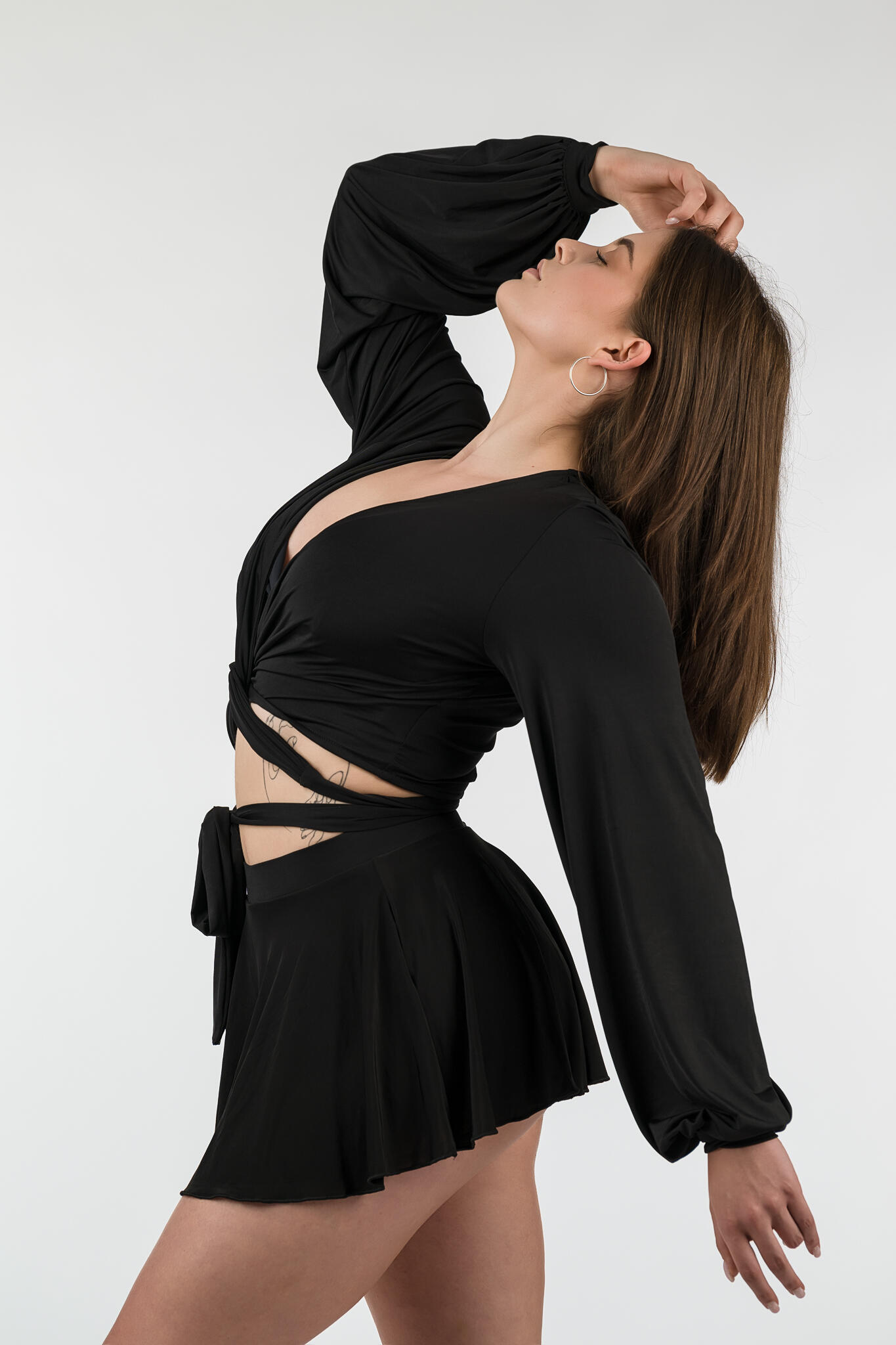 Spodenki ze spódniczką do tańca pole dance Rev Activ Juliette z wysokim stanem 2/3