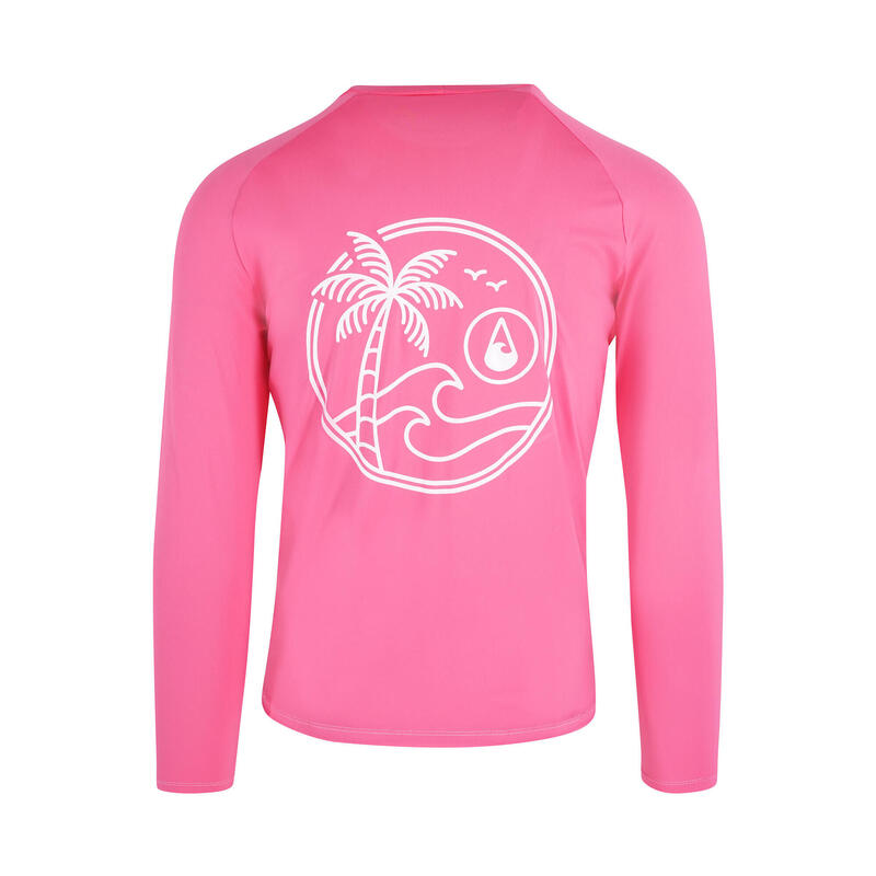 Surfen Longsleeve klassisch sportlich unisex - Rash Guard rosa