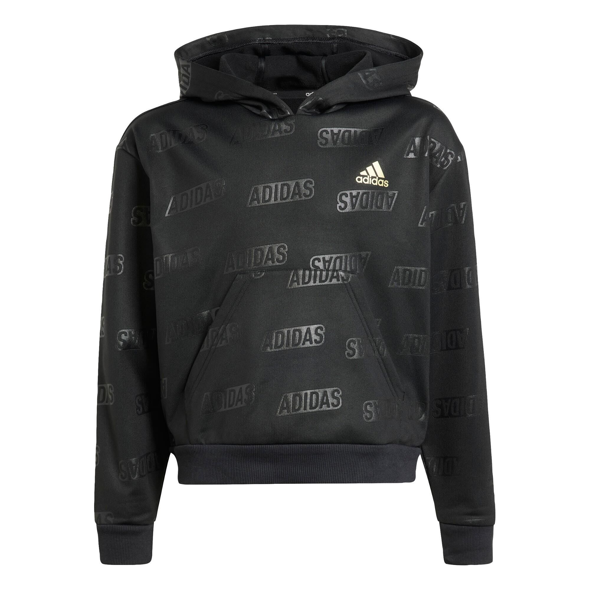 ADIDAS Brand Love Gold Debossed Hoodie Kids