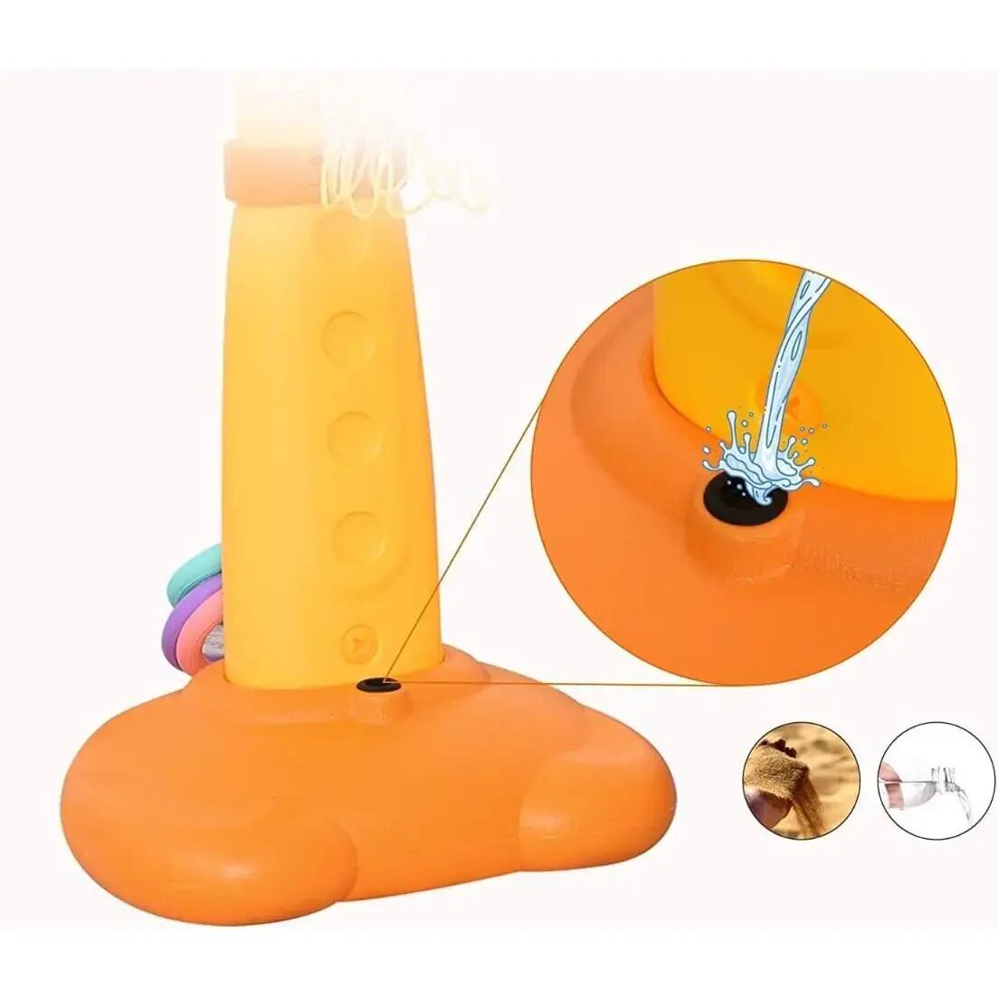 Panou de baschet multifunctional pentru copii Girafa, 126-156 cm 6/7