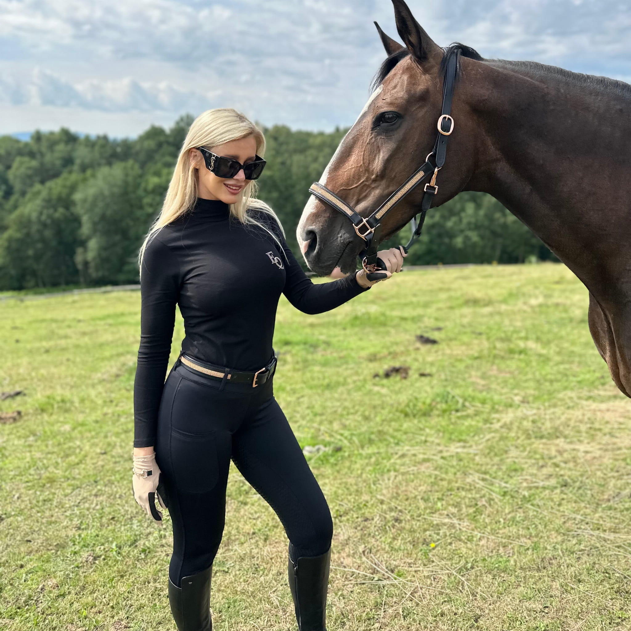 Leren halster EQUESTRIAN QUEEN SmallDiamonds 2/7