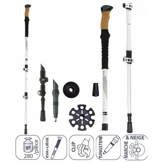 Kijek trekkingowy speed-lock z korka Élémenterre Apagado