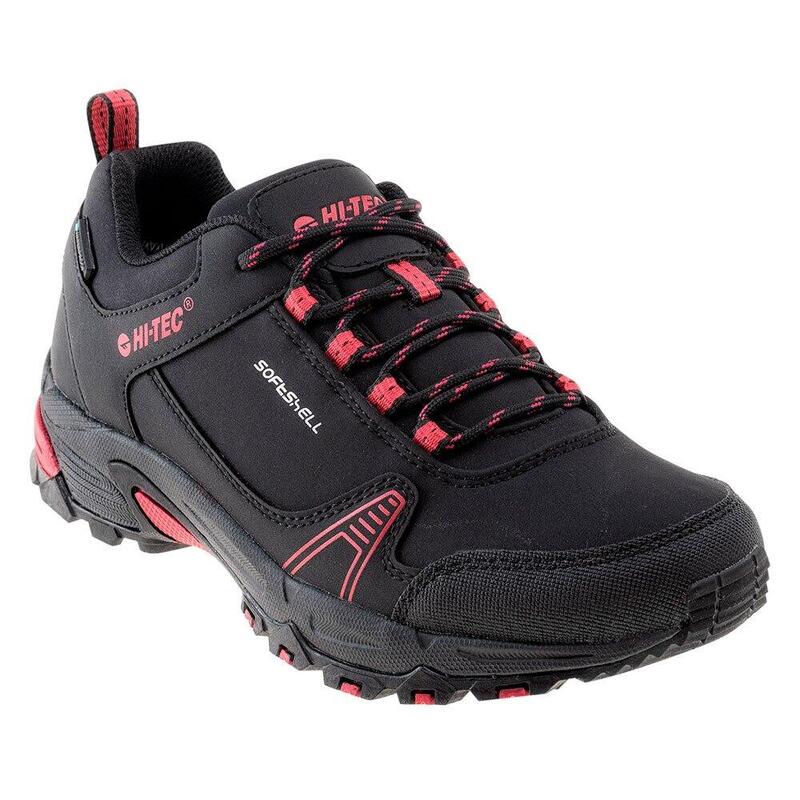 Scarpe Da Passeggio Impermeabile Donna Hi-Tec Hapiter Nero Rosso Persiano Scarpe Da Passeggio Impermeabile Donna Hi-Tec Hapiter Nero Rosso Persiano