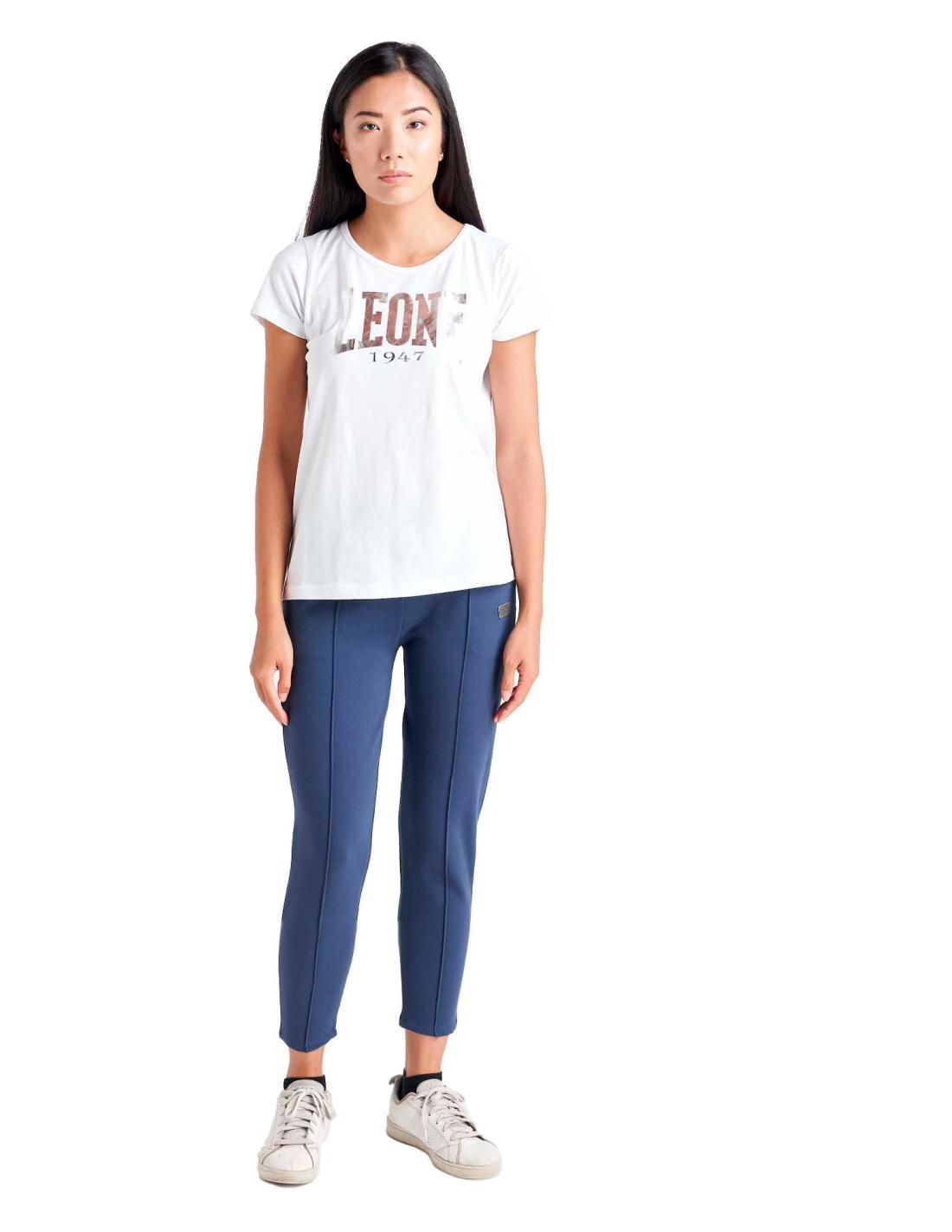 T-shirt maxi logo donna con maniche corte Basic 2/6