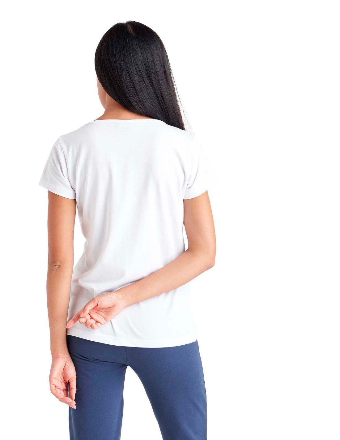 T-shirt maxi logo donna con maniche corte Basic 4/6
