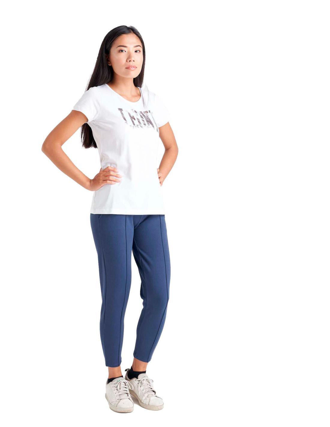 T-shirt maxi logo donna con maniche corte Basic 3/6